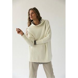 Free People Women's Ottoman Slouchy Tunic, in Ivory.